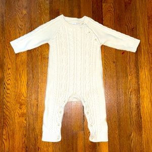 Baby Gap unisex cream sweater onesie 12-18 months